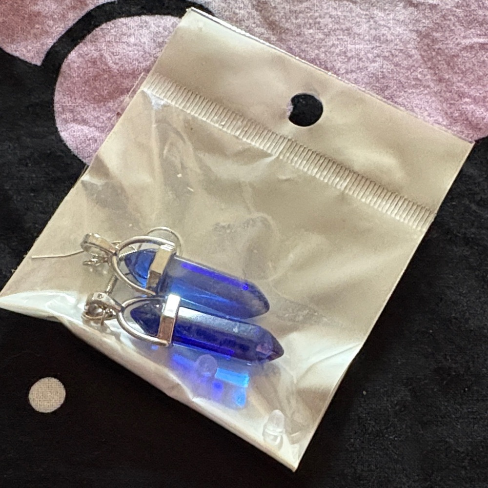 Blue Crystal Earrings